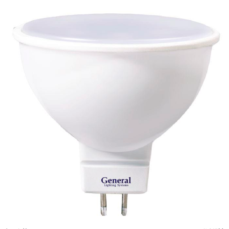 Лампа светодиодная General GLDEN-MR16-8-230-GU5.3-4500