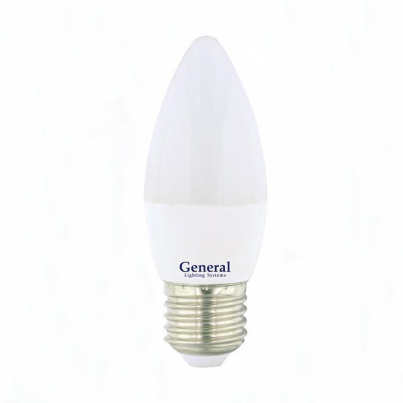 Лампа светодиод. General свеча GLDEN-CF-7-230-E27-4500